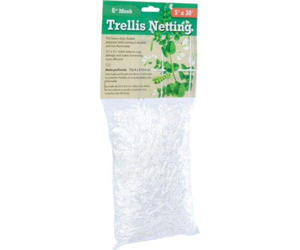 Trellis Netting 3.5" Square Mesh, Woven, 5' x 15'