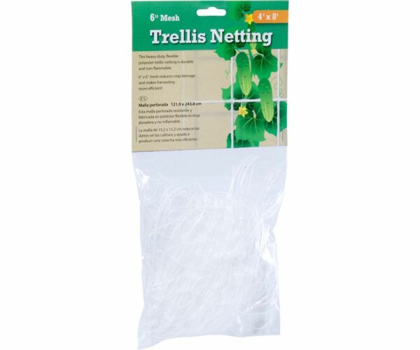 Trellis Netting 6" Square Mesh, non-woven, 4' x 8' Roll