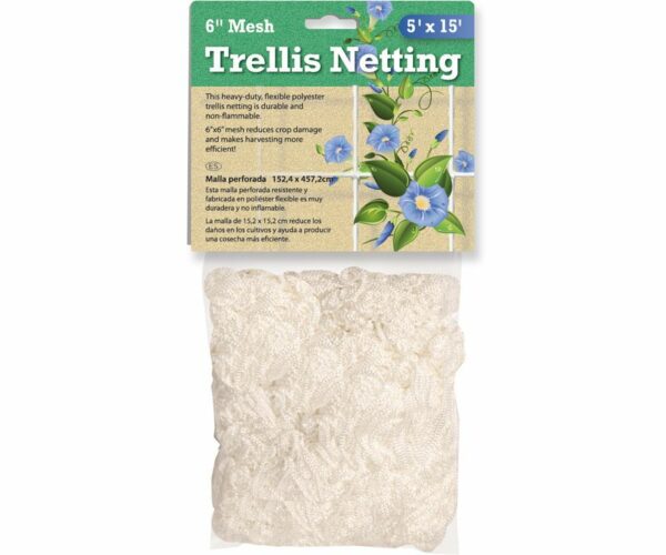 Trellis Netting 6" Square Mesh, woven, 5' x 15' Roll