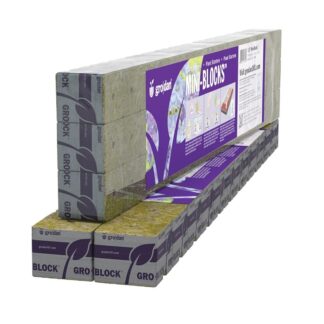 Grodan 2 inch Starter Mini-Blocks MM50-40 2 in x 2 in x 2 in (2 Strips of 12 or 24 Count)