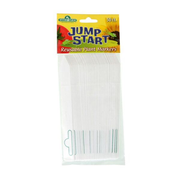 Hydrofarm Plastic Plant Marker White (50 Pack) HGPM50