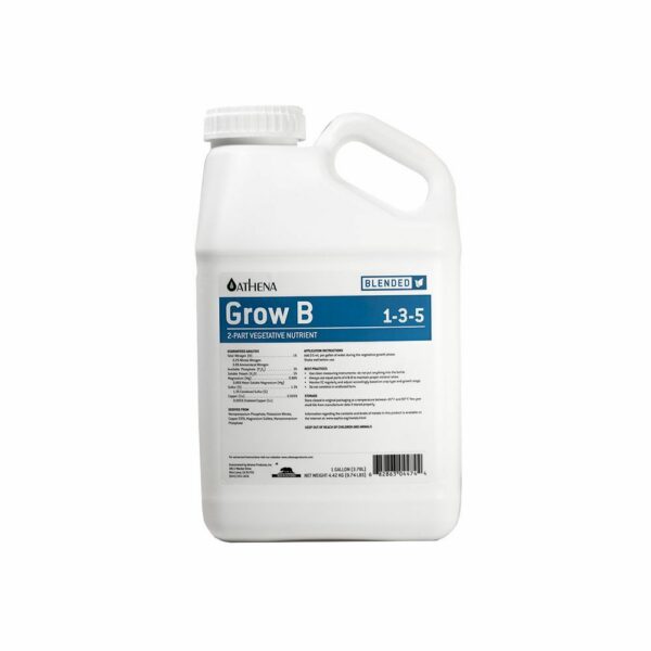 Athena Grow B 1 Gallon Nutrient Bottle