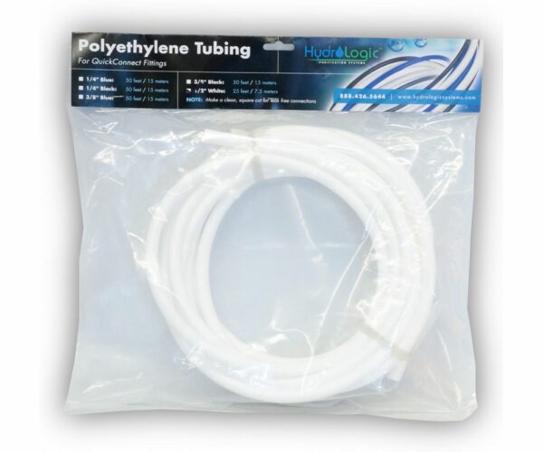 HL 1/2" Poly Tubing 25' White